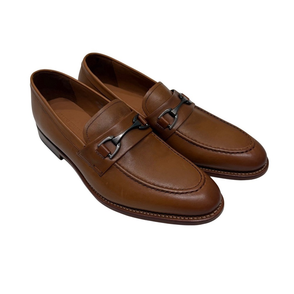 Allen Edmonds Sidney Bit Loafers Dress Shoes Mens 10 D Tan Leather NWOB